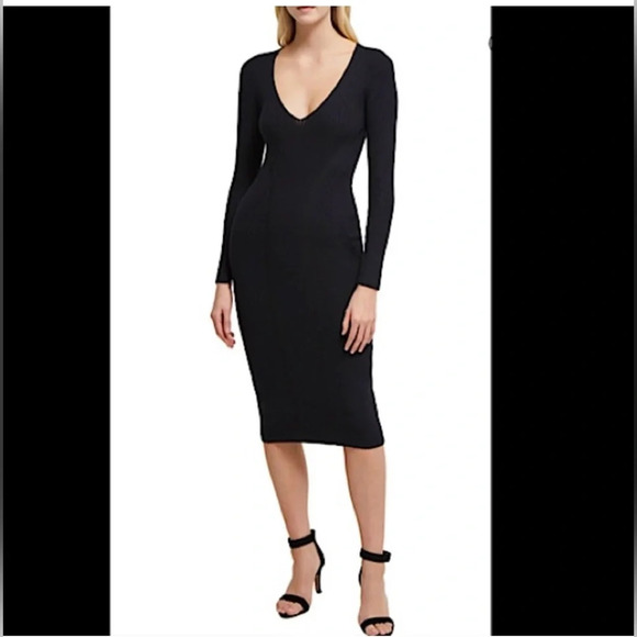 NWT French Connection Long Sleeve Sweater Dress - Size 4 - Picture 1 of 11